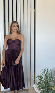 ASTR The Label Ascella Dress- Wine