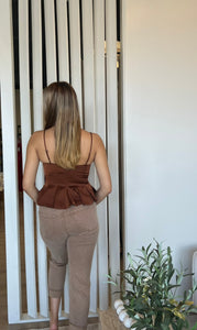 ASTR The Label Paislee Top- Brown