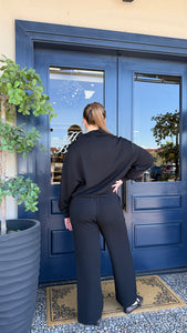 Varley Davidson Sweat & The Wide Leg Pant- Black