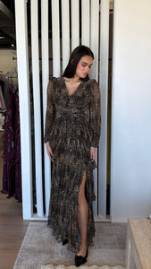 ASTR The Label Anora Dress- Leopard Print