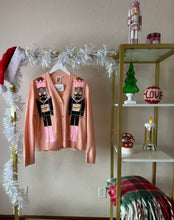 Load image into Gallery viewer, Queen of Sparkles Light Pink Champagne Nutcracker Cardigan
