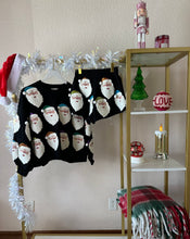 Load image into Gallery viewer, Queen of Sparkles Black Rainbow Scatter Santa Set
