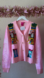 Queen of Sparkles Pink Nutcracker Cardigan