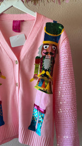 Queen of Sparkles Pink Nutcracker Cardigan