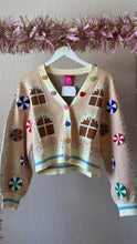 Load image into Gallery viewer, Queen of Sparkles Gingerbread House Cardigan
