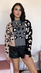 Neutral Leopard Sweater