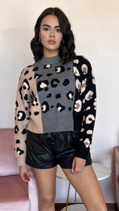Neutral Leopard Sweater