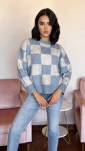 Load image into Gallery viewer, Blue Checkered Sweater
