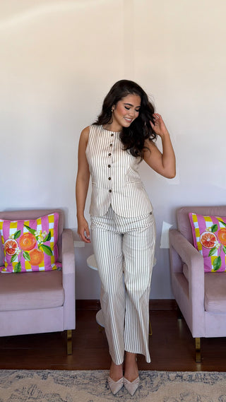 TAN STRIPE SET