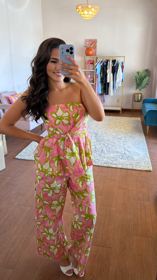 PINK TOP AND PANT PRINT SET