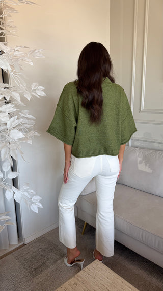 OLIVE GREEN SWEATER
