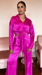 Ultra Pink Silk Set
