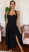 Load image into Gallery viewer, ASTR The Label Adara Halter Midi Dress- Black
