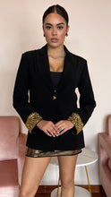 Load image into Gallery viewer, Gold Studded Black Blazer
