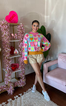 Load image into Gallery viewer, Multi Colored Heart Sweater
