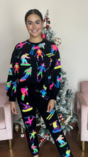 Load image into Gallery viewer, Queen of Sparkles Black &amp; Neon Ski &amp; Snowboard Set
