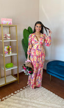 Load image into Gallery viewer, ASTR The Label Revery Floral Long Sleeve Maxi Dress- Yellow Pink Floral
