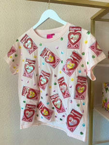 Queen of Sparkles Candy Hearts Tee