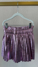 Load image into Gallery viewer, Lola &amp; The Boys Foil Moto Pleated Skirt- Baby Pink
