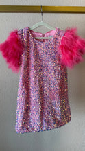 Load image into Gallery viewer, Lola &amp; The Boys Rose Feather Party Dress
