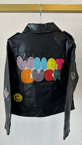 Lola & The Boys Whatever Beaded Leather Jacket