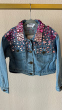 Load image into Gallery viewer, Lola &amp; The Boys Sparkle Queen Gem Denim Jacket
