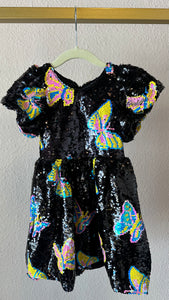 Lola & The Boys Magic Butterfly Sequin Dress