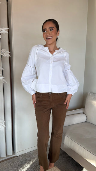 LAURELIN BALOON SLEEVE TOP