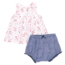 Load image into Gallery viewer, Pink Chicken Red Ditsy Stars Jaipur Set
