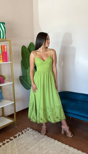 ASTR The Label Kaidi Midi Dress- Green