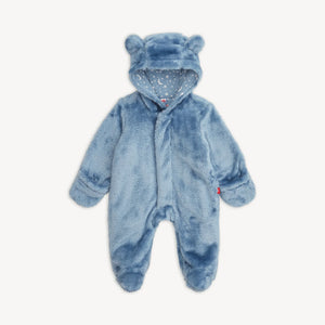 Magnetic Me Minky Bear Footie- Winter Sky