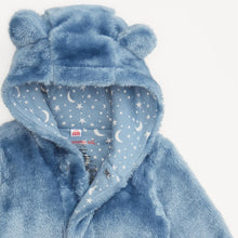 Load image into Gallery viewer, Magnetic Me Minky Bear Footie- Winter Sky
