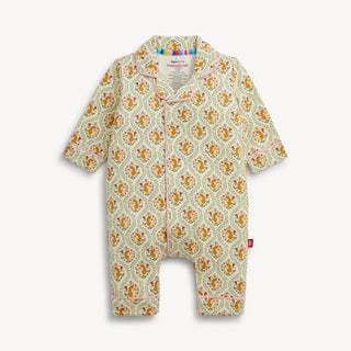 MAGNETIC ME FLEUR SAUVAGE RF PANT ROMPER W/PIPPING