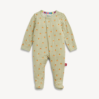 MAGNETC ME PUMPKIN PLAID MODAL FOOTIE