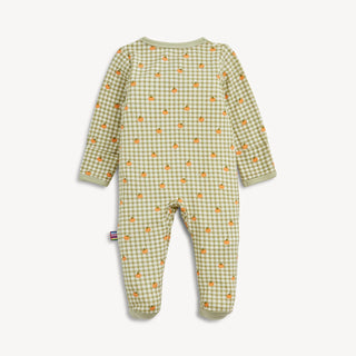 MAGNETC ME PUMPKIN PLAID MODAL FOOTIE
