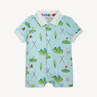 MAGNETIC ME MAGNETIC S/S SHORT POLO ROMPER