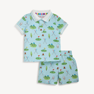 MAGNETIC ME S/S POLO COLLAR SHORT SET