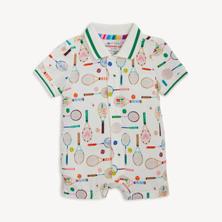 MAGNETIC ME MAGNETIC SHORT POLO ROMPER