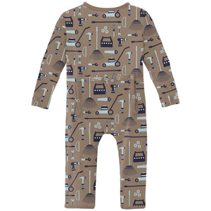 Kickee Pants Convertible Coverall- Portabella Fall Tools