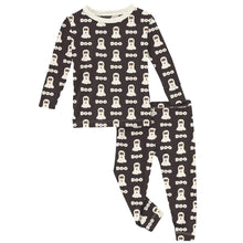 Load image into Gallery viewer, Kickee Pants Long Sleeve Pajama Set- Midnight Boo
