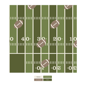 Kickee Pants Covertible Coverall- Pesto Football
