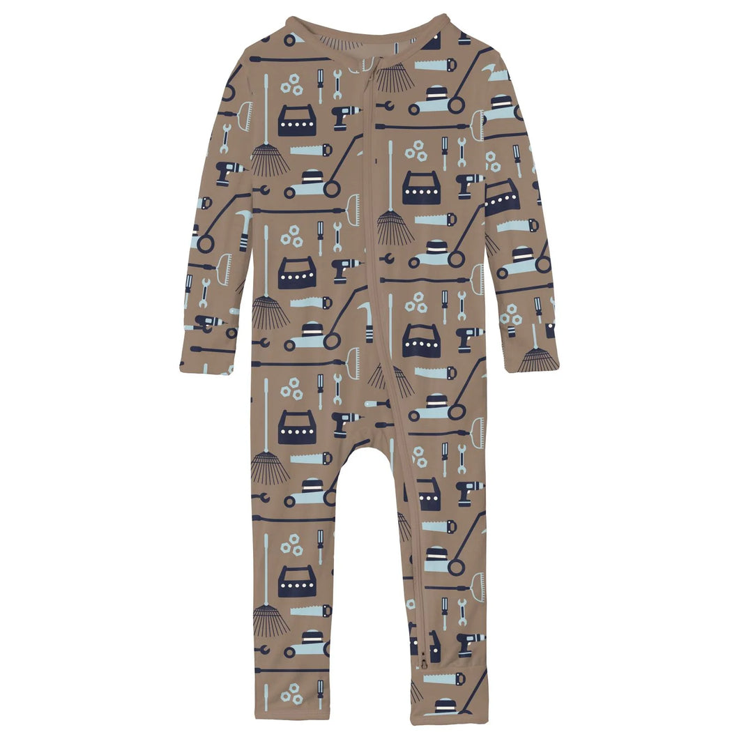 Kickee Pants Convertible Coverall- Portabella Fall Tools