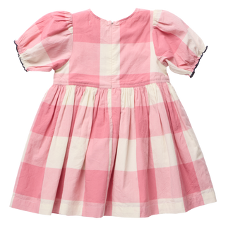 PINK CHICKEN GIRLS HERMIONE DRESS-PINK CHECKS