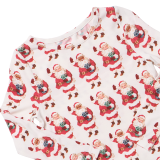 Pink Chicken Kids Bamboo PJ Set - Vintage Santas