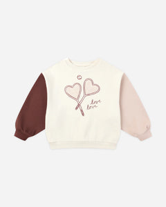 RYLEE + CRU LEGEND SWEATSHIRT SHORT SET- LOVE