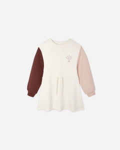 RYLEE + CRU COAST DRESS-ANTIQUE COLOR BLOCK