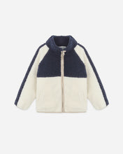 Load image into Gallery viewer, RYLEE + CRU SHERPA TRAILS JACKET-NAVY COLOR BLOCK
