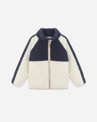 Rylee + Cru Sherpa Trails Jacket- Brown Color Block