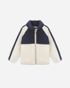 RYLEE + CRU SHERPA TRAILS JACKET-NAVY COLOR BLOCK