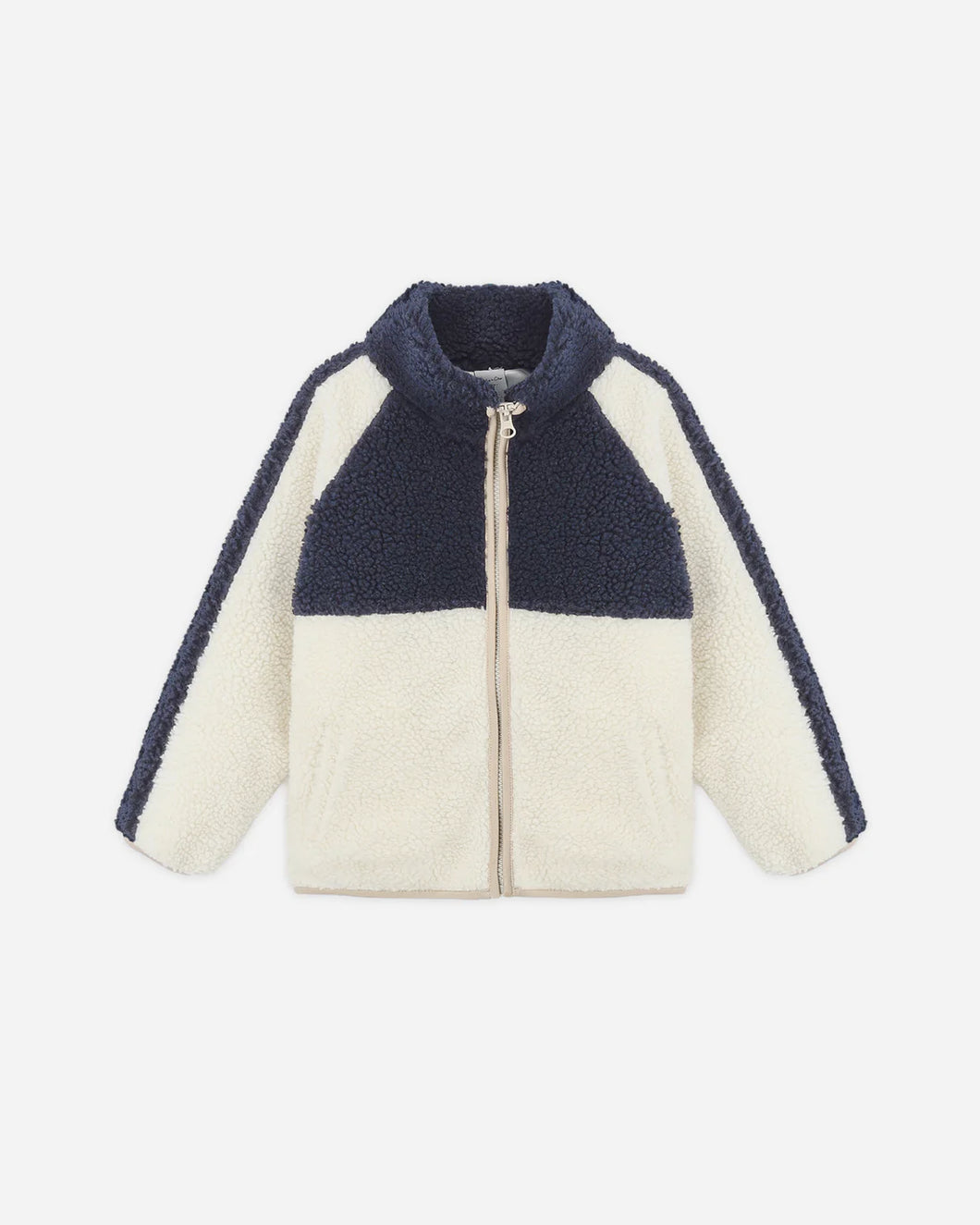 RYLEE + CRU SHERPA TRAILS JACKET-NAVY COLOR BLOCK